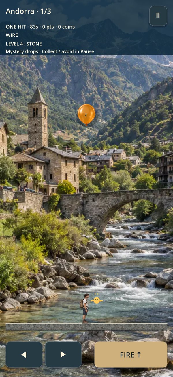 Balloon Tour arcade in Andorra